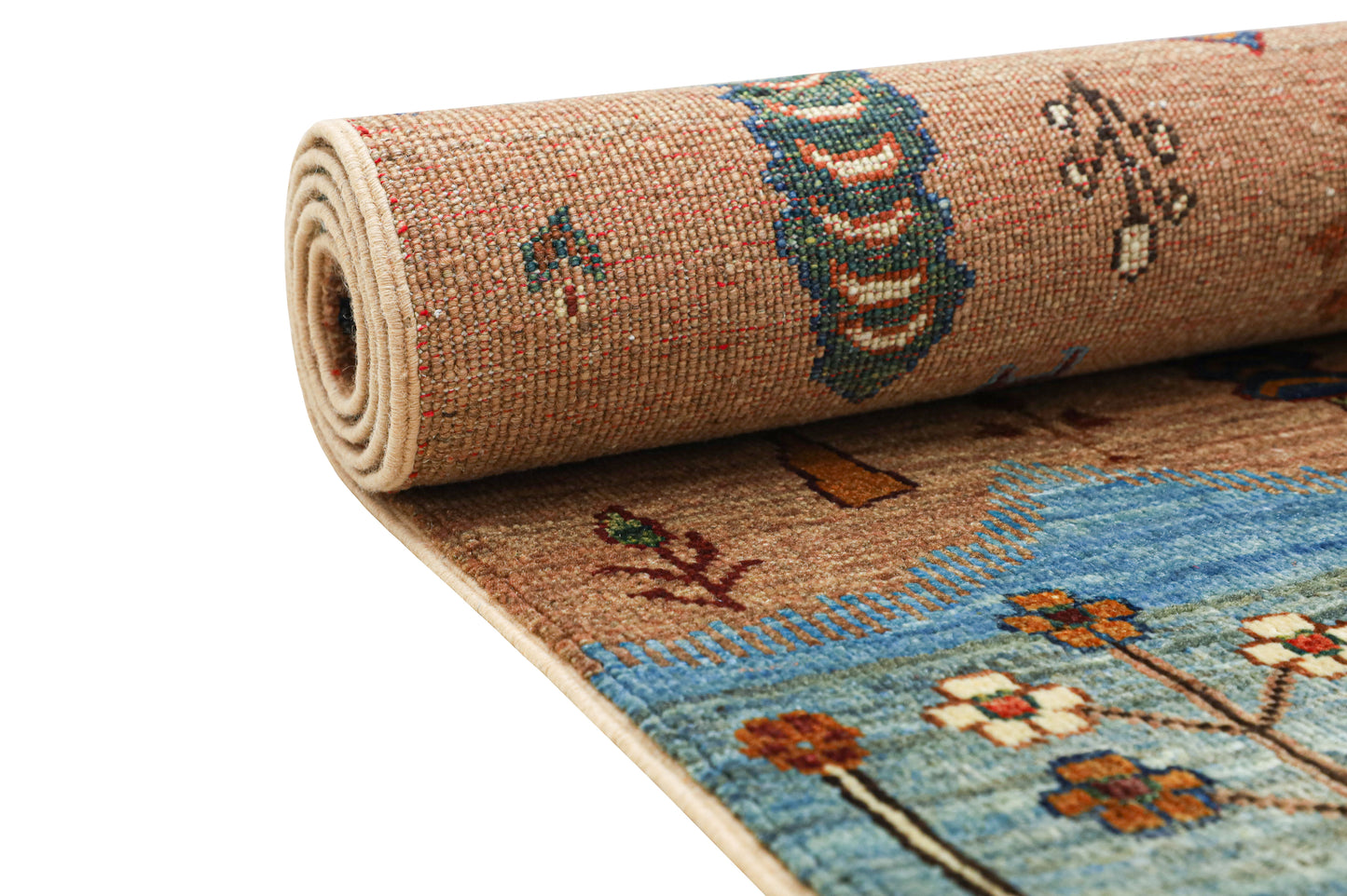 Nomadic Landscape– Handwoven Gabbeh Afghan Rug (1.50 Square Meters)