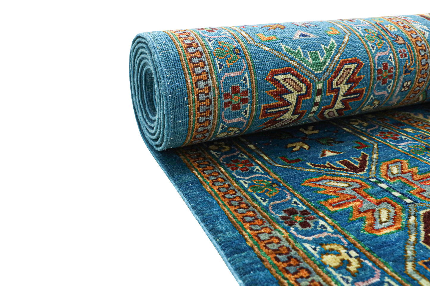 Handwoven Afghan Kazak Rug (10.34 Square Meters)